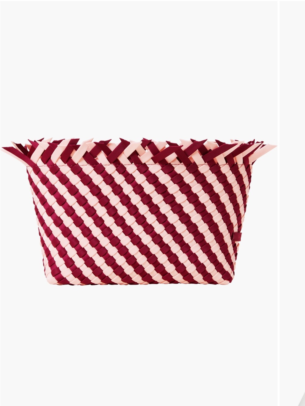 Naghedi Woven Pink and Burgundy clutch - Women Bags